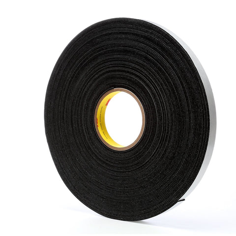 3M Vinyl Foam Tape 4516 Black, 3/4 in x 36 yd, 12 per case
