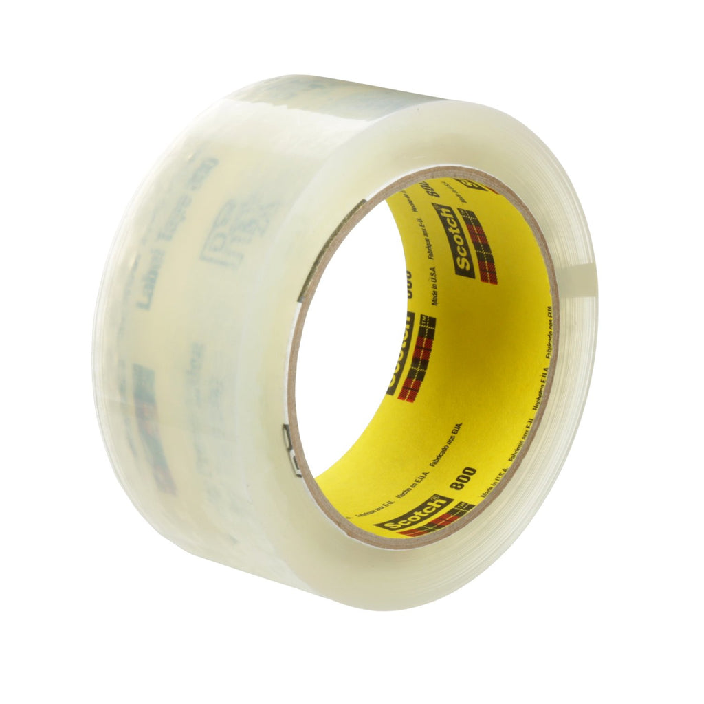 Scotch Prescription Label Tape 800 Clear, 1 1/2 in x 72 yd, 24 p