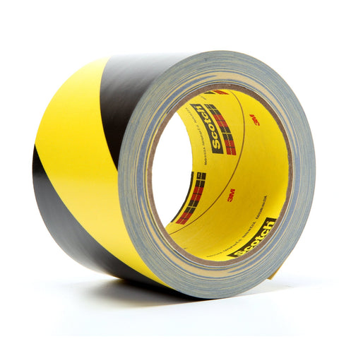 3M Safety Stripe Tape 5702 Black/Yellow, 3 in x 36 yd 5.4 mil, 1