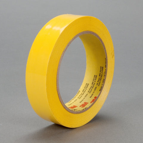 3M Polyethylene Tape 483 Yellow, 1 in x 36 yd 5.3 mil, 36 per ca