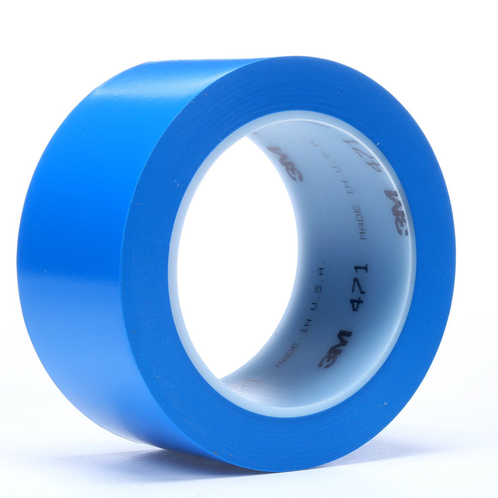 3M Vinyl Tape 471 Blue, 2 in x 36 yd, 24 per case Bulk