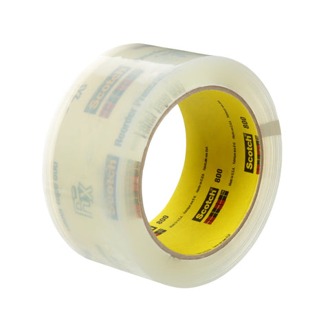 Scotch Prescription Label Tape 800 Clear, 2 in x 72 yd