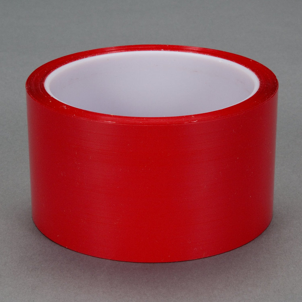 3M Polyester Film Tape 850 Red, 2 in x 72 yd 1.9 mil, 24 per cas