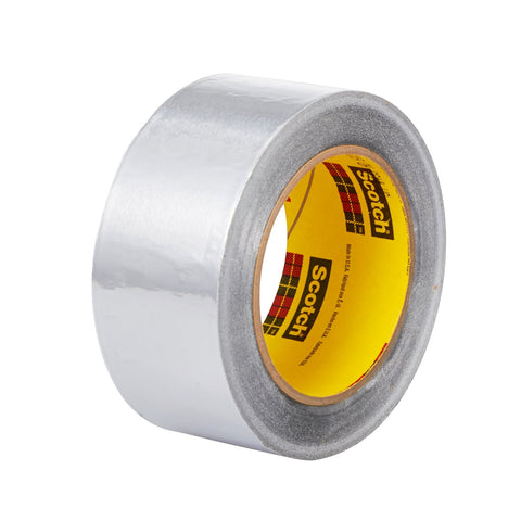 3M High Temperature Aluminum Foil Tape 433 Silver, 2 in x 60 yd
