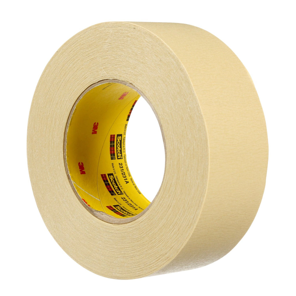 Scotch Paint Masking Tape 231/231A Natural, 72 mm x 55 m 7.6 mil