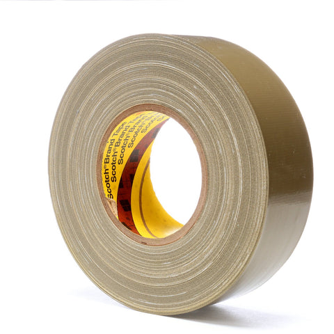 Scotch Polyethylene Coated Cloth Tape 390 Olive, 48 mm x 54.8 m,