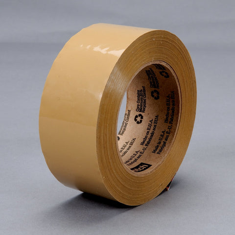 Scotch Box Sealing Tape 371 Tan, 48 mm x 914 m, 6 per case