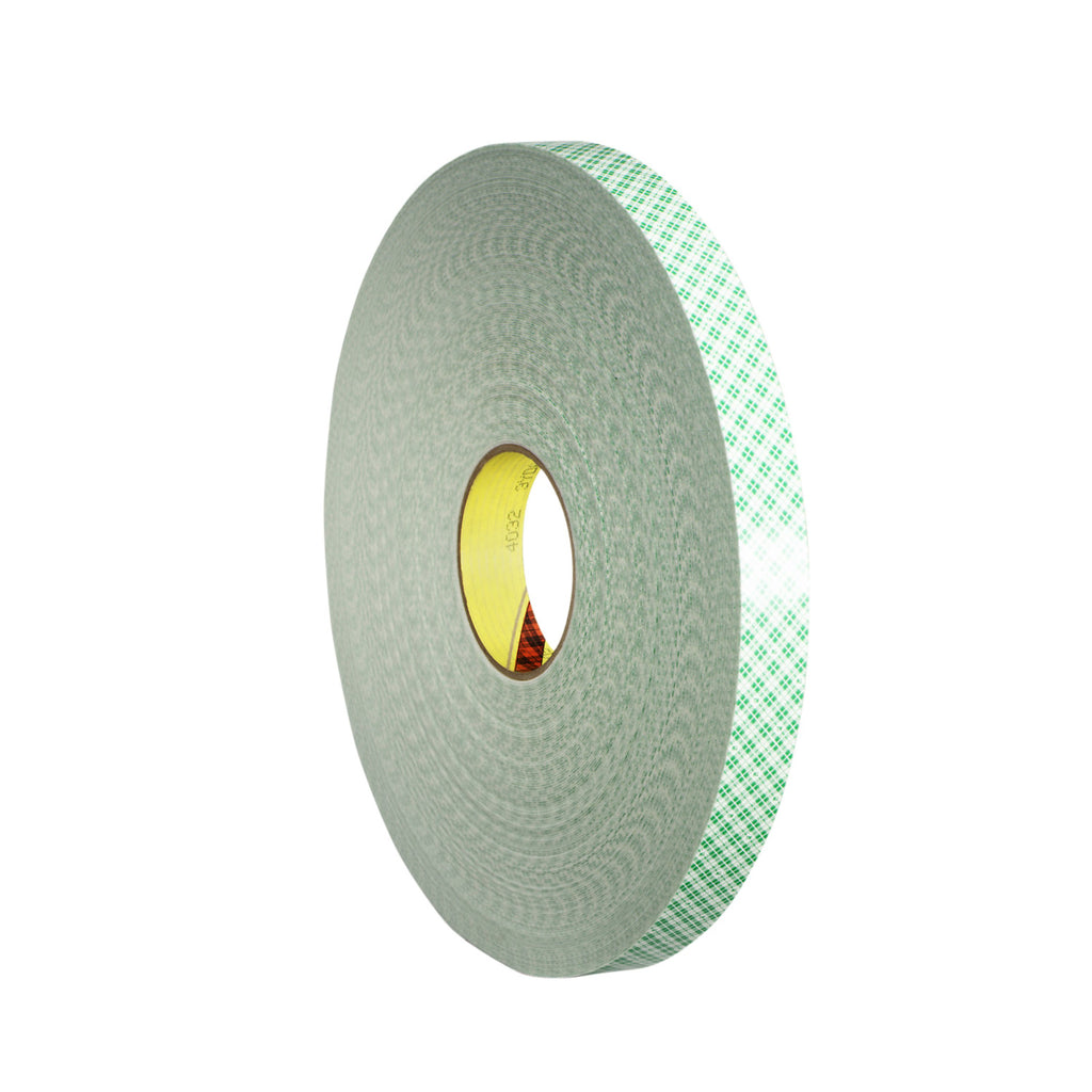 3M Double Coated Urethane Foam Tape 4032 Off-White, 9 in x 72 yd