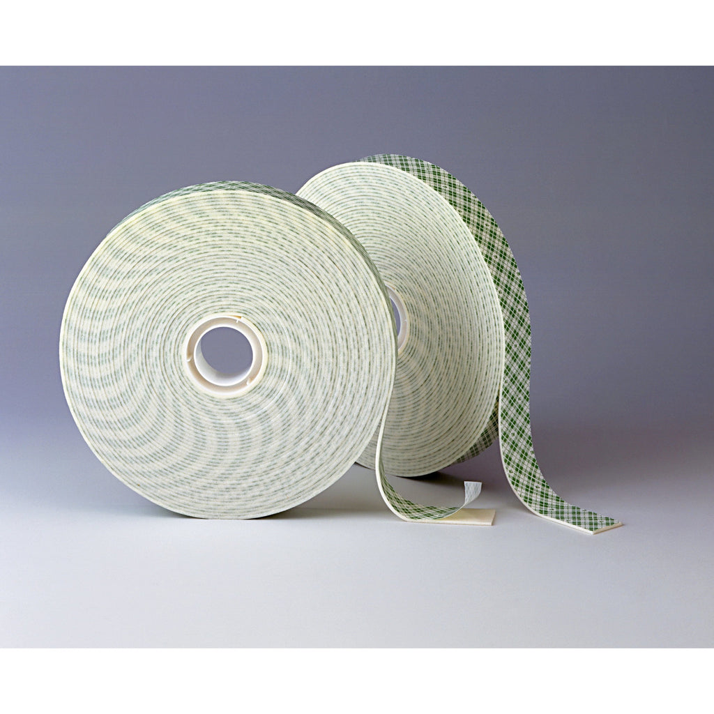 3M Double Coated Urethane Foam Tape 4026 Natural, 3 in x 36 yd 1