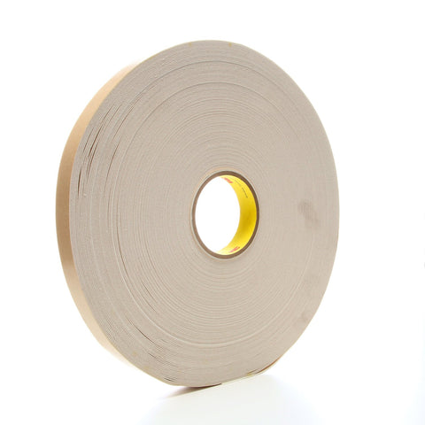 3M Double Coated Urethane Foam Tape 4085 Natural, 1 in x 72 yd 3
