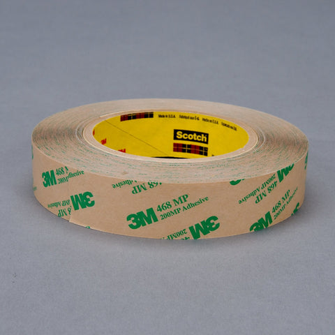 3M Adhesive Transfer Tape 468MP Clear, 9 in x 180 yd 5.0 mil, 1