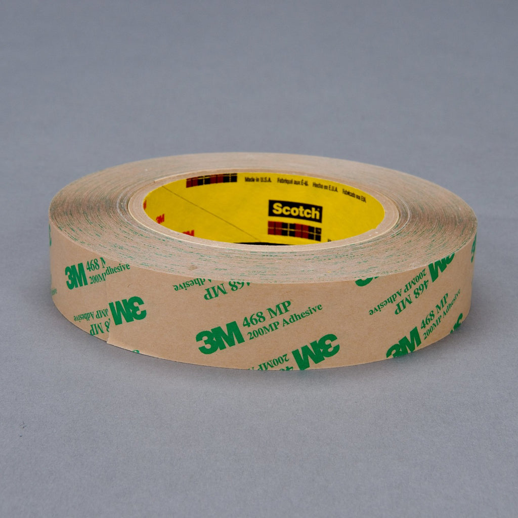 3M Adhesive Transfer Tape 468MP Clear, 6 in x 60 yd 5.0 mil, 8 p
