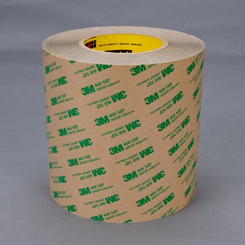 3M Adhesive Transfer Tape 468MP Clear, 13 in x 60 yd 5.0 mil, 4