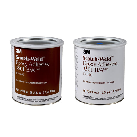 3M Scotch-Weld Epoxy Adhesive 3501 Gray B/A, 1 gal Kit