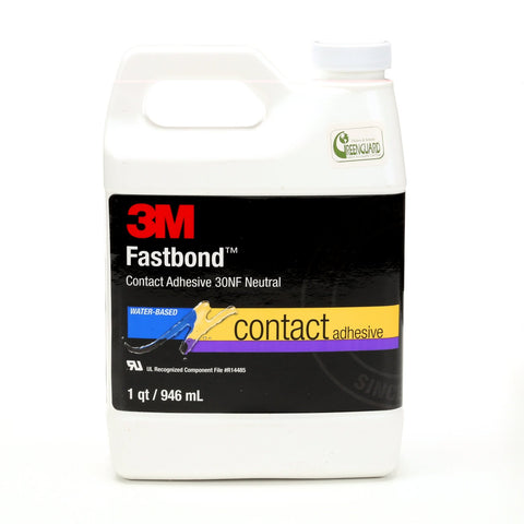 3M Fastbond 30NF Contact Adhesive Neutral, 1 qt, 12 per case