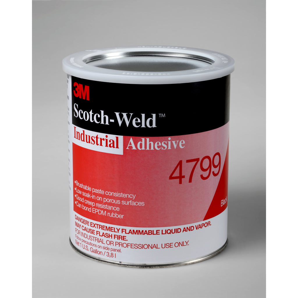 3M Scotch-Weld Industrial Adhesive 4799 Black, 1 gal, 4 per case