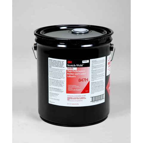 3M Scotch-Weld Nitrile HP Rubber And Gasket 847H brn, 5 gal pail
