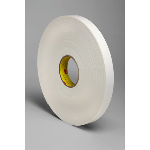 3M Double Coated Polyethylene Foam Tape 4466 White, 1 in x 36 yd