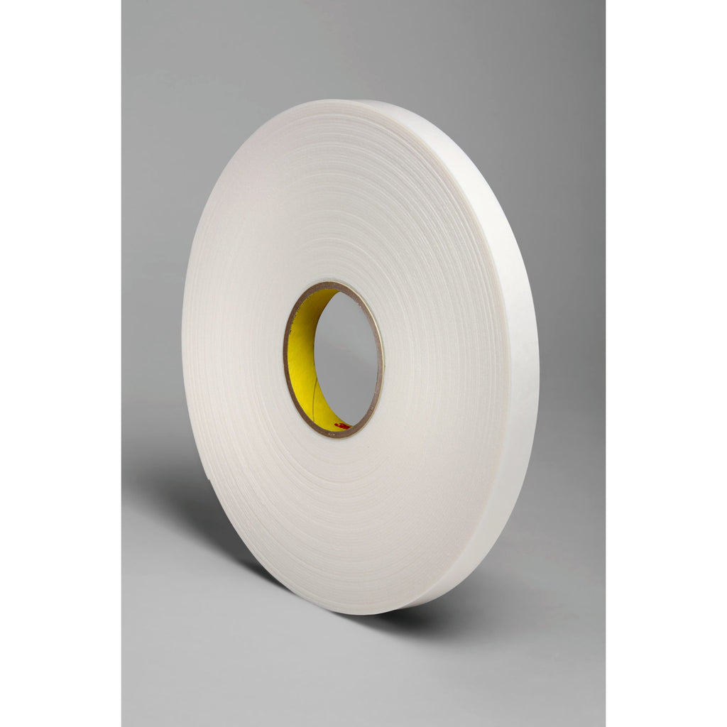 3M Double Coated Polyethylene Foam Tape 4466 White, 3/4 in x 36