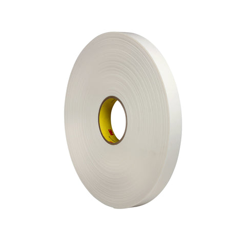 3M Double Coated Polyethylene Foam Tape 4462 White, 1 in x 72 yd