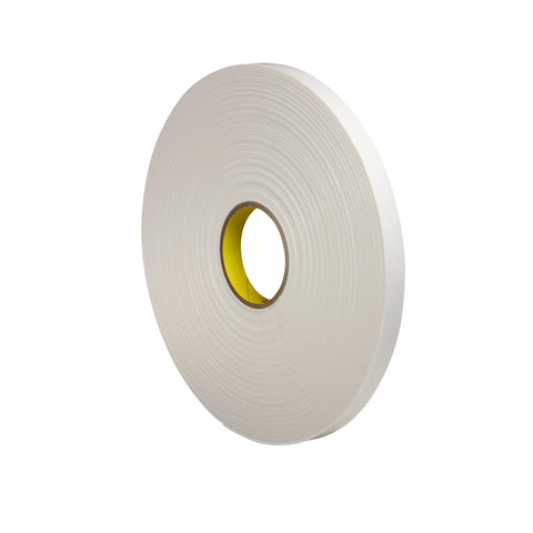 3M Double Coated Polyethylene Foam Tape 4462 White, 3/4 in x 72