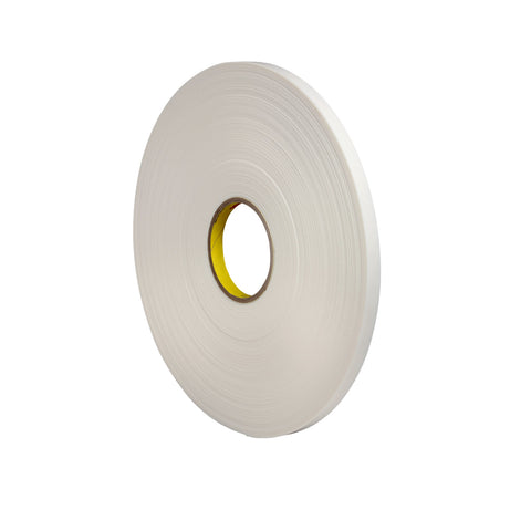 3M Double Coated Polyethylene Foam Tape 4462 White, 1/2 in x 72