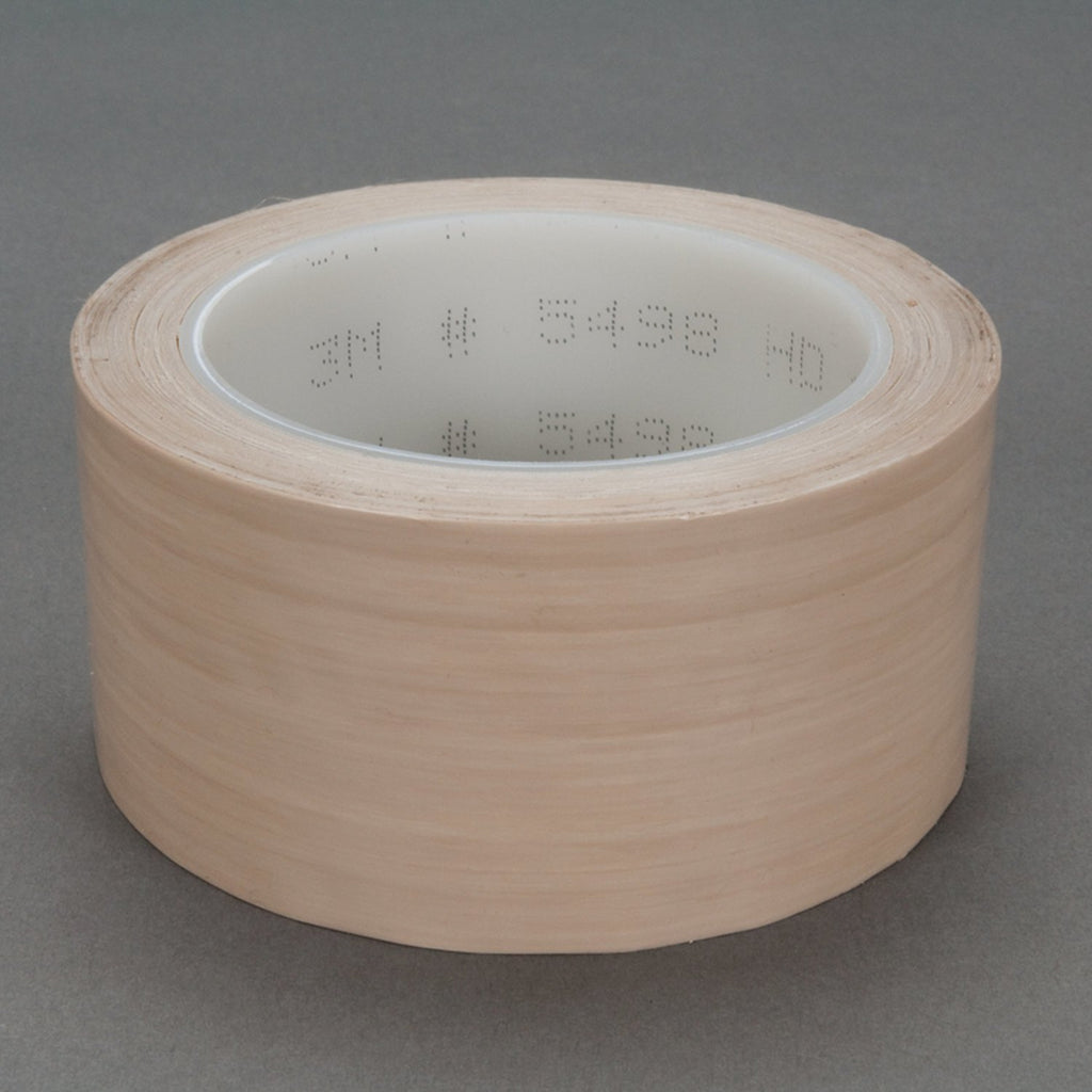 3M PTFE Film Tape 5498 Beige Silicone-Free, 1 in x 36 yd 4.0 mil