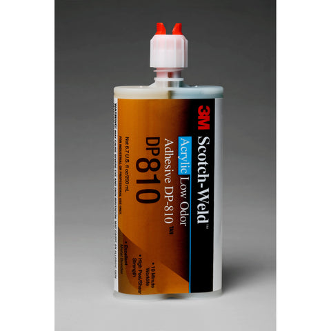 3M Scotch-Weld Low Odor Acrylic Adhesive DP810 Tan DuoPak 200 mL