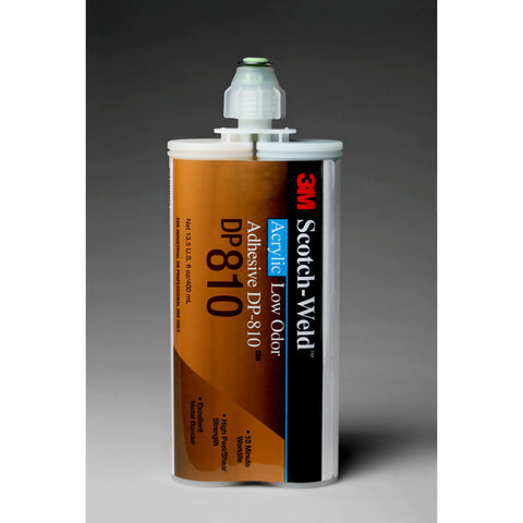3M Scotch-Weld Low Odor Acrylic Adhesive DP810 Tan, 400 mL