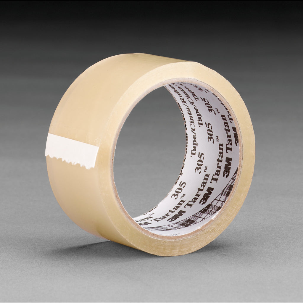 Tartan Box Sealing Tape 305 Clear, 48 mm x 1500 m, 6 per case