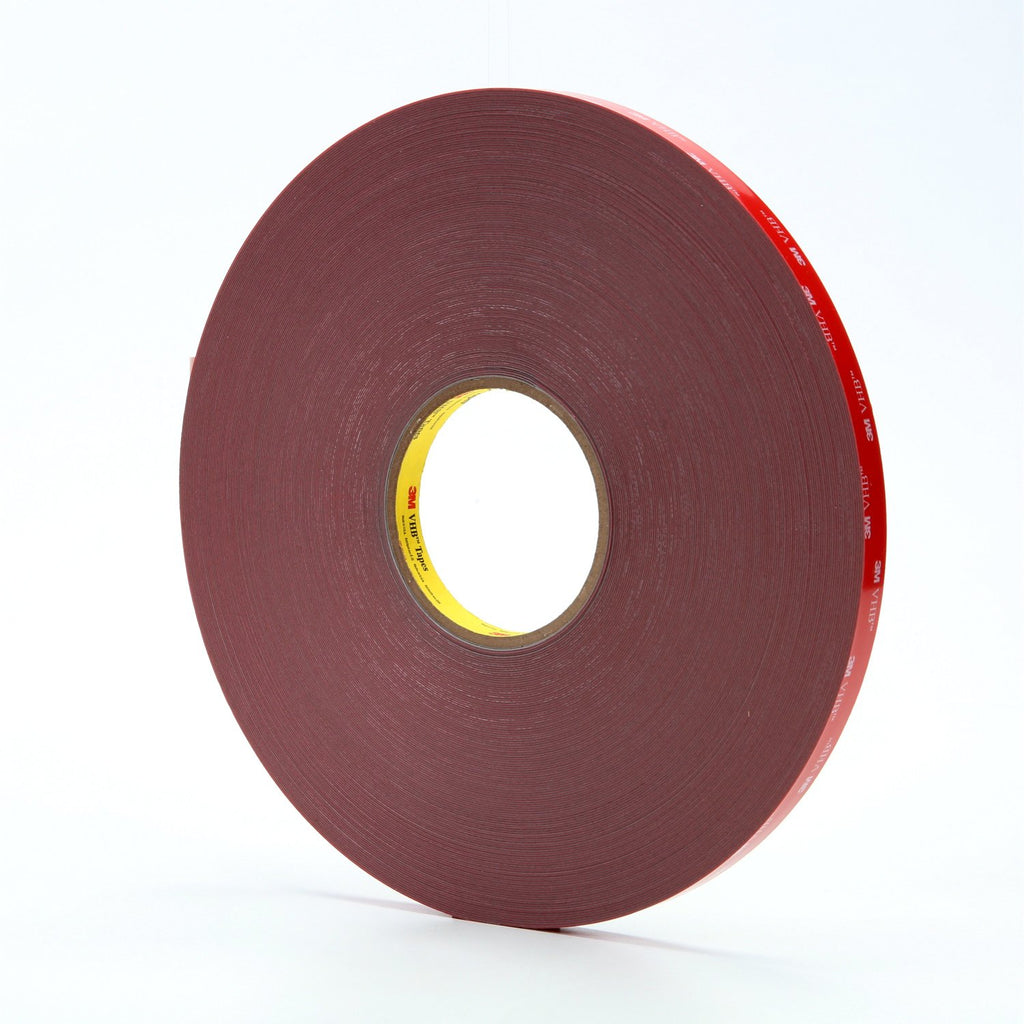 3M VHB Tape 4936F Gray, 1/2 in x 72 yd 25 mil, 18 per case