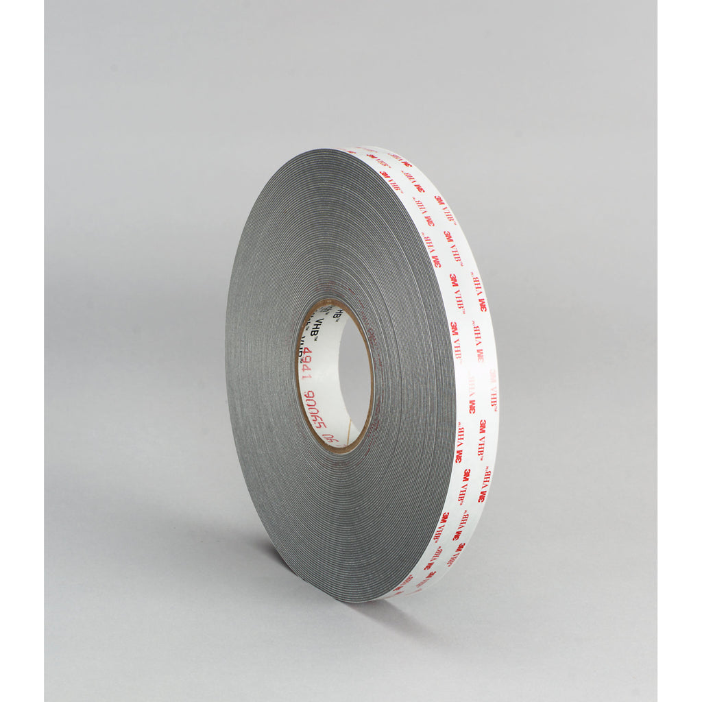 3M VHB Tape 4941 Gray, 0.851 in x 36 yd 45 mil, 12 per case