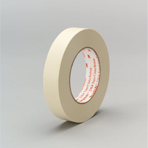 Scotch Performance Masking Tape 2364 Tan, 18 mm x 55 m 6.5 mil,