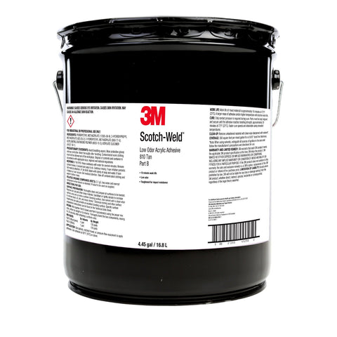 3M Scotch-Weld Low Odor Acrylic Adh 810 Grn Base, 4.4 gal Pail