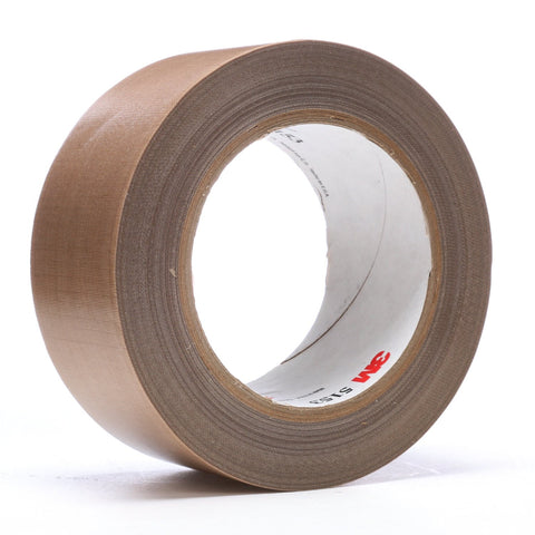 3M General Purpose PTFE Glass Cloth Tape 5153 Light Brown, 2 in