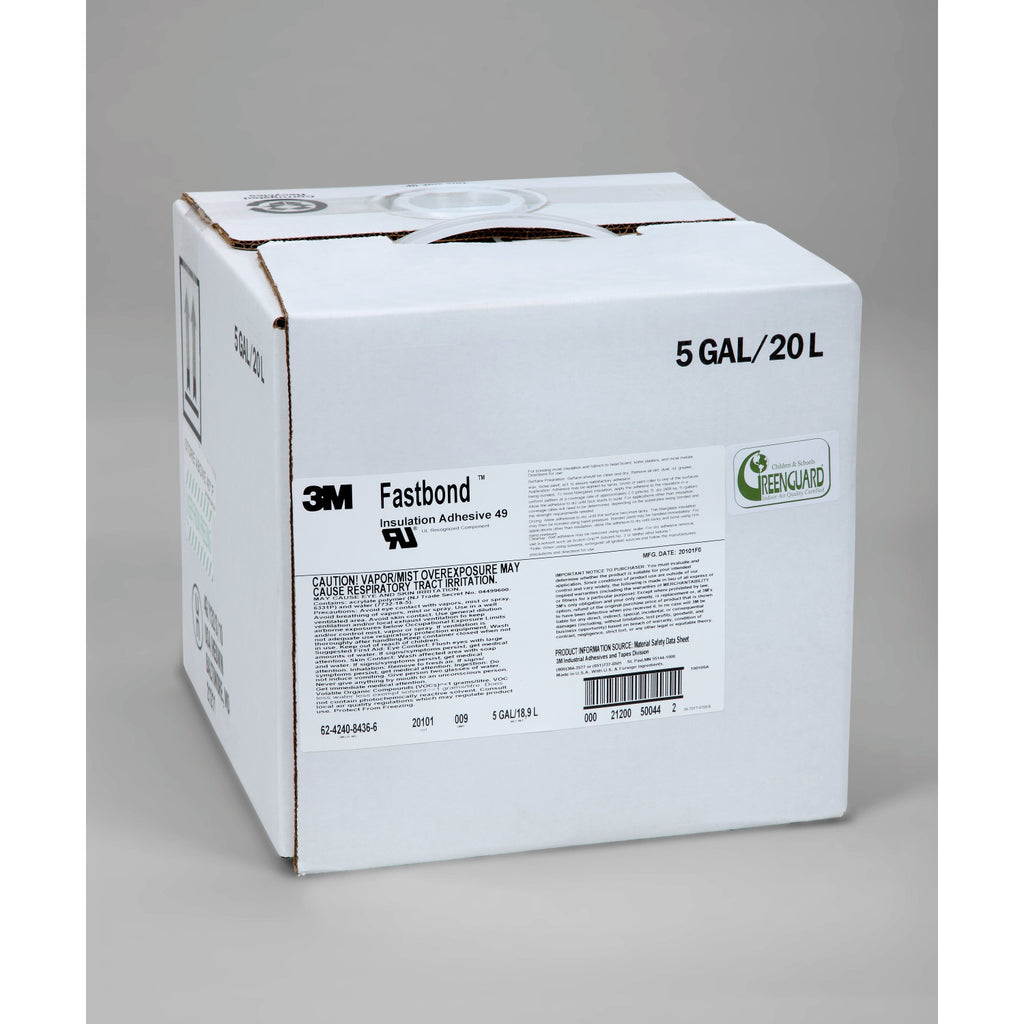 3M Fastbond Insulation Adhesive 49, 5 gal box, 1 per case